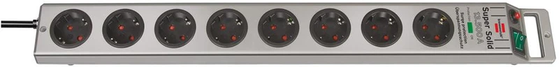 Multiprise Brennenstuhl à 8 ​​prises, H05VV-F3G1,5, 2,5 m, ultra-résistante
