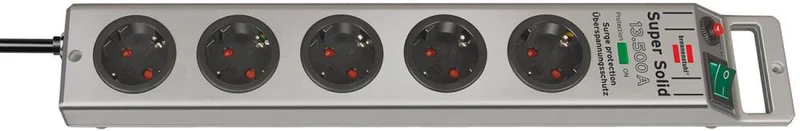 Multiprise Brennenstuhl à 5 ​​prises, H05VV-F3G1,5, 2,5 m, ultra-résistante