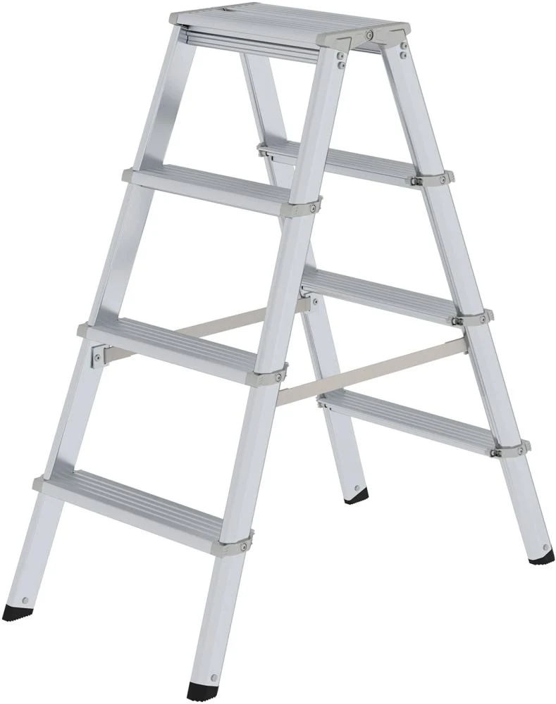 Échelle en aluminium MUNK, ML 2x4 marches Hauteur totale 0,93 m Hauteur de travail jusqu'à 2,50 m