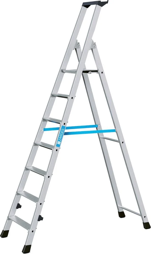 Échelle à marches ZARGES, Nova S 7 marches hauteur de plateforme 1,48 m hauteur de travail 3,50 m ZARGES
