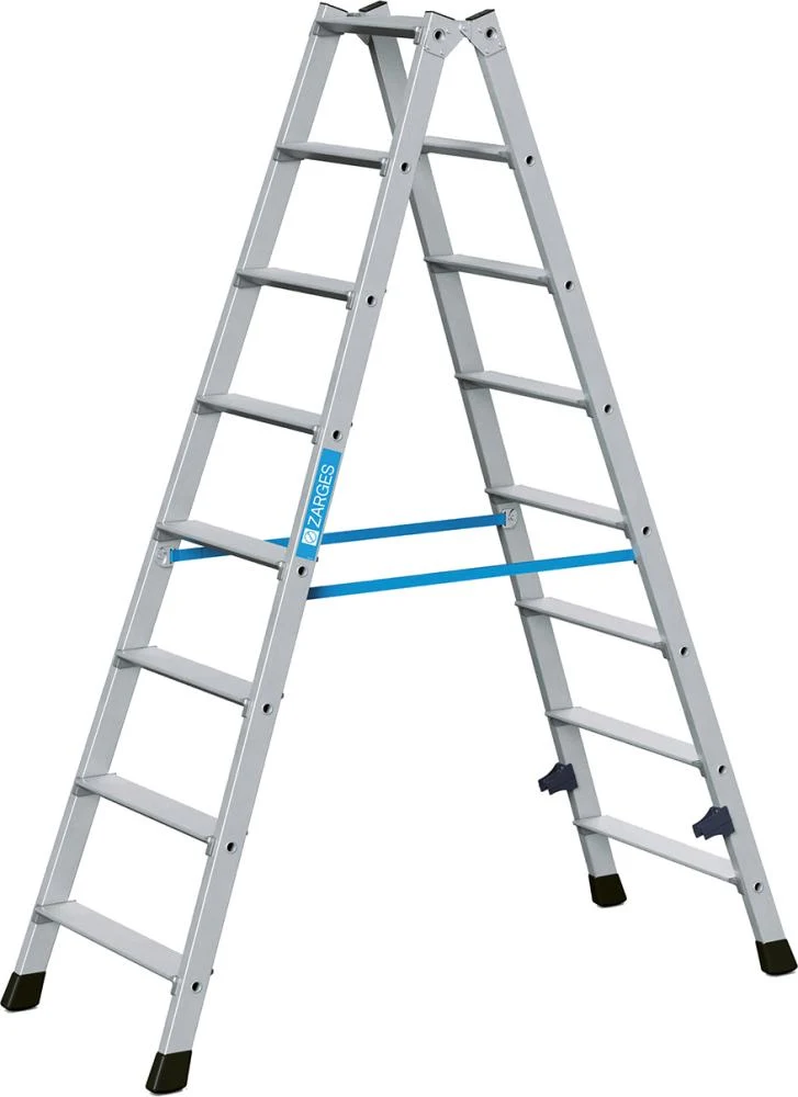 Échelle double ZARGES, Nova B 2x8 marches Longueur de l'échelle 1,84 m Hauteur de travail 3,20 m ZARGES