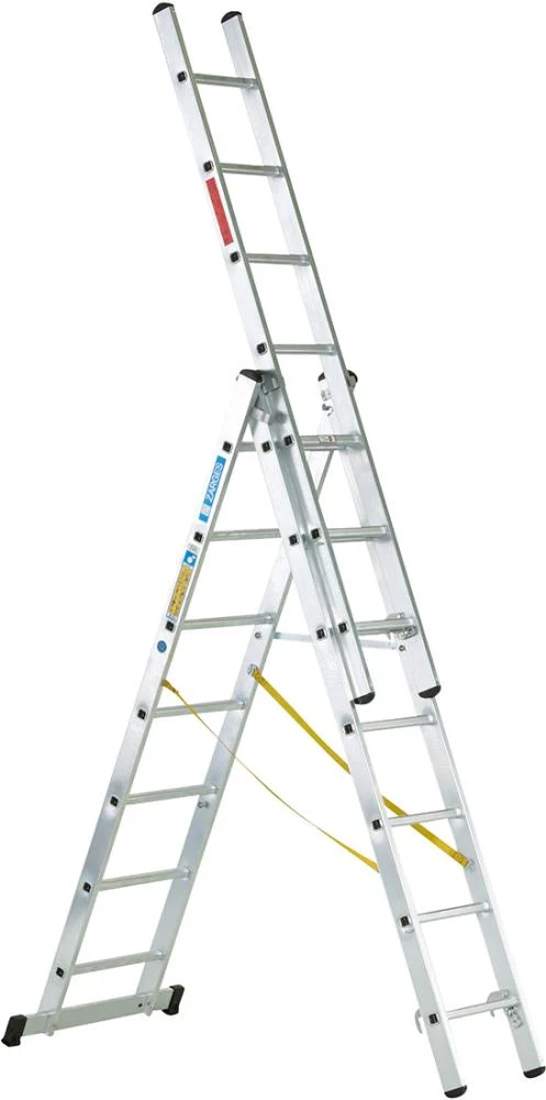 Échelle polyvalente ZARGES, Skymaster X 3x7 échelons Longueur maximale de l'échelle 5,00 m Hauteur de travail 5,80 m