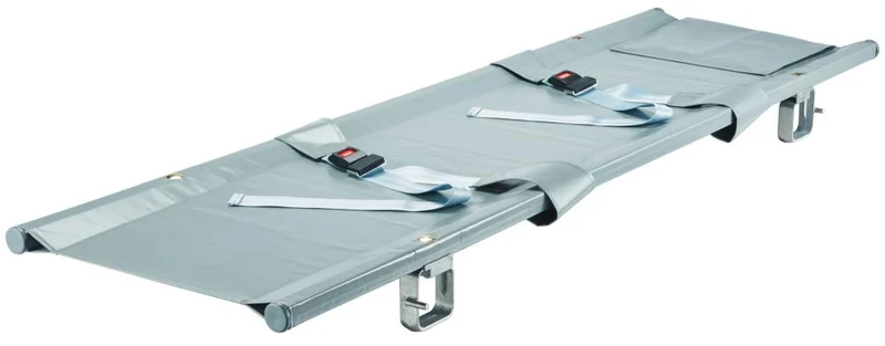 Brancard SÖHNGEN, DIN 13024 L556xL2302xH137 mm 1xpliant, 4 pieds coulissants tissu en fibres chimiques