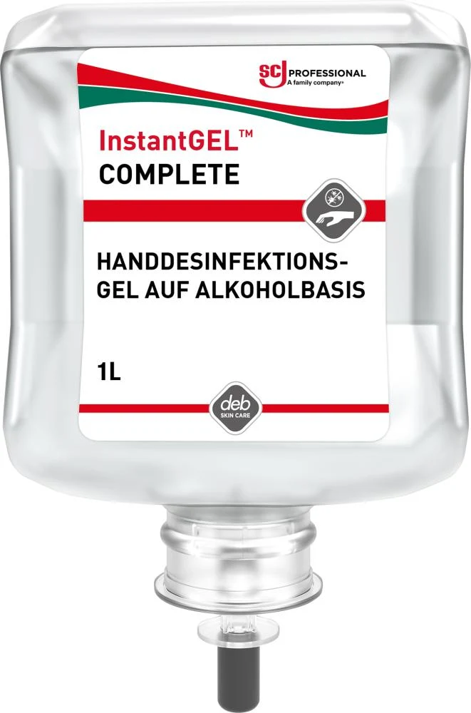 SC JOHNSON, InstantGEL Complete Gel Désinfectant pour les Mains Cartouche de 1 l à Base d'Alcool