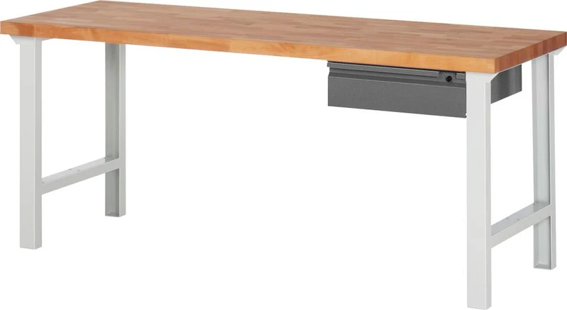 Établi RAU, Série Basic 7 Modèle 7001-1 B2000xT700xH840mm RAL7035/7016