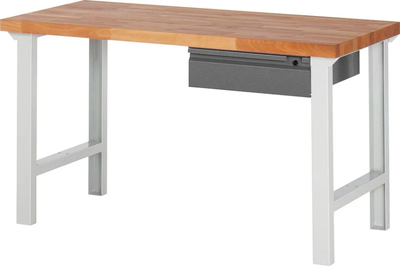 Établi RAU, Série Basic 7 Modèle 7001-1 B1500xT700xH840mm RAL7035/7016