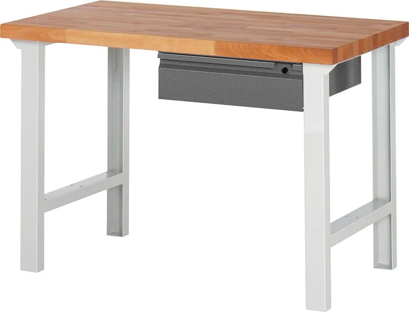 Établi RAU, Série Basic 7 Modèle 7001-1 B1250xT700xH840mm RAL7035/7016