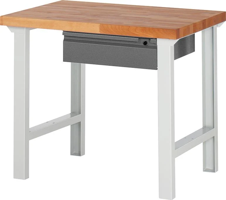 Établi RAU, Série Basic 7 Modèle 7001-1 B1000xT700xH840mm RAL7035/7016