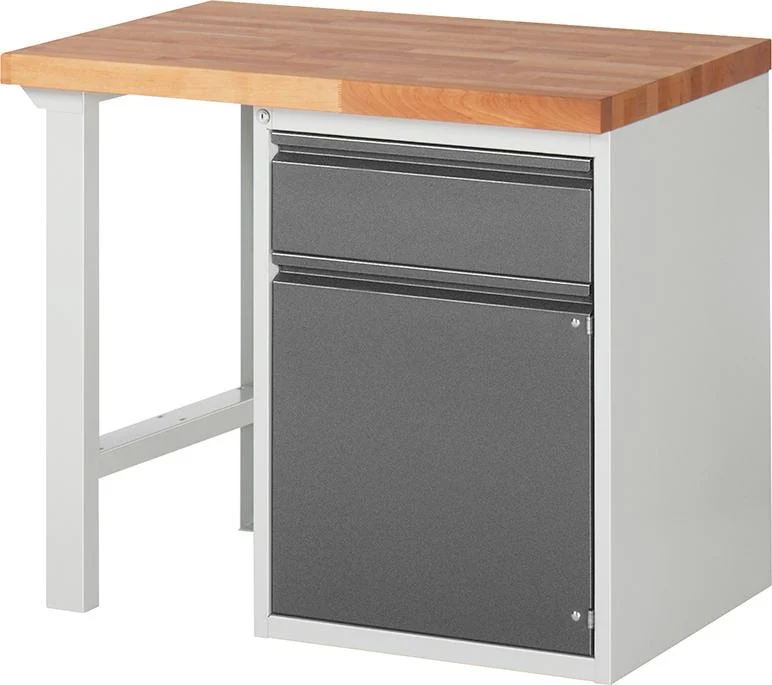 Établi RAU, Série Basic 7 Modèle 7502-1 B1000xT700xH840mm RAL7035/7016