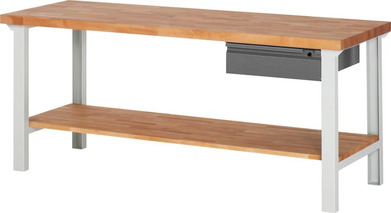 Établi RAU, Série Basic 7 Modèle 7001-7 B2000xT700xH840mm RAL7035/7016