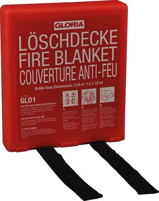 Couverture anti-feu GLORIA, GLD 1 L 1200 1800 x P XNUMX XNUMX mm, boîte Gloria incluse