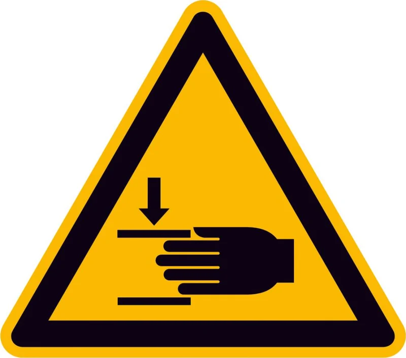 Panneau d'avertissement NEUTRAL, Film SL 100 mm Avertissement contre les blessures aux mains SafetyMarking