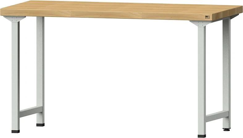 ANKE, table de travail Anke B1500xT700xH850mm RAL7035 BMP : 50 mm