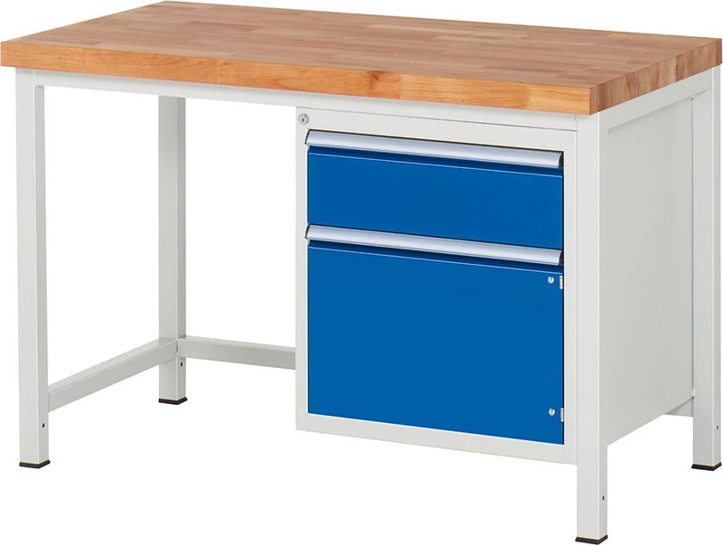 Établi RAU, L1250xP700 avec 1 tiroir 180,1, 360 porte XNUMX