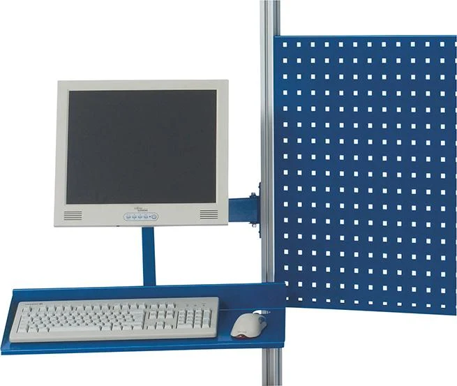 Bras pivotant RAU, pour écran plat et clavier