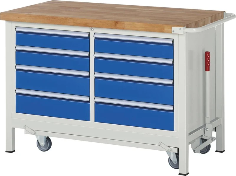 RAU, établi abaissable 8000 - Modèle 8477 B1250 x P700 x H880 mm