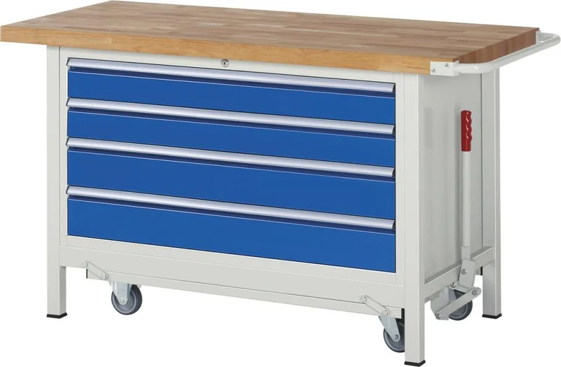 RAU, établi abaissable 8000 - Modèle 8362 B1500 x P700 x H880 mm