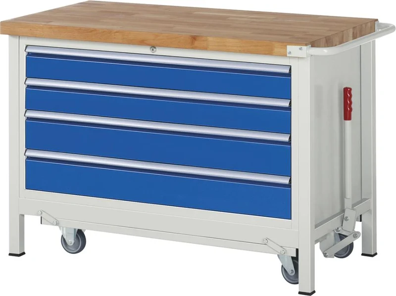 RAU, établi abaissable 8000 - Modèle 8362 B1250 x P700 x H880 mm