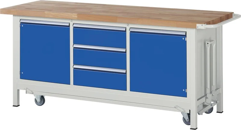 RAU, établi abaissable 8000 - Modèle 8569 B2000 x P700 x H880 mm