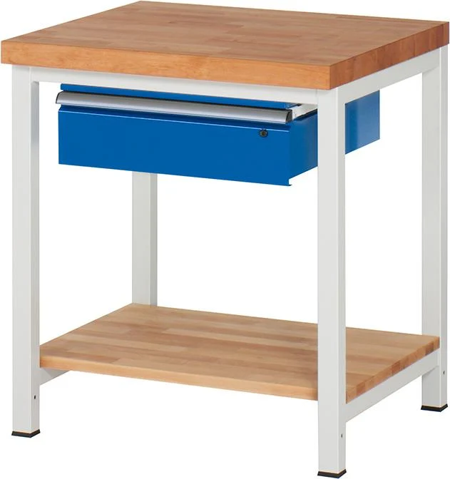 Établi RAU, L750xP700 avec 1 tiroir 150 et plateau de rangement T557