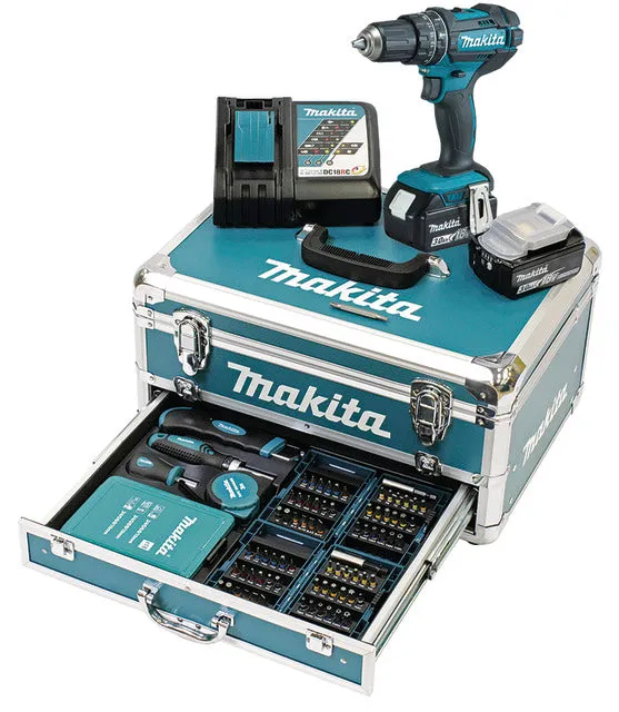 Ensemble perceuse-visseuse à percussion sans fil Makita DHP482RFX9