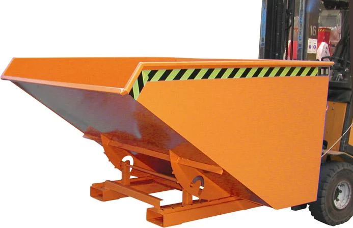 Benne basculante BAUER, EXPO 1200 l B1070xP1720xH1095 mm RAL2000 Capacité de charge 1500kg