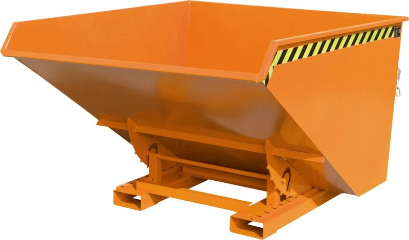 Benne basculante BAUER, EXPO 1700 l B1570xP1720xH1095 mm RAL2000 Capacité de charge 1500kg