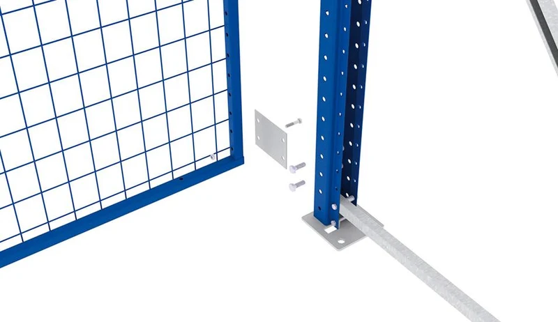 Kit de montage META, pour grille de paroi arrière LA 100 mm galvanisée Meta MULTIPAL