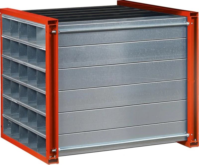 Rayonnage alvéolaire NEUTRE, RWR-30/1 1000x1000x1000 30 compartiments RAL 2004
