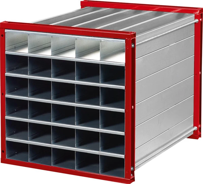 Rayonnage alvéolaire NEUTRE, RWR-30/1 1000x1000x1000 30 compartiments RAL 3000