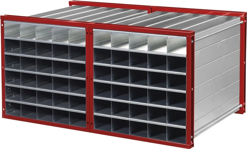 Rayonnage alvéolaire NEUTRE, RWR-16/1 1000x1000x1000 16 compartiments RAL 3000