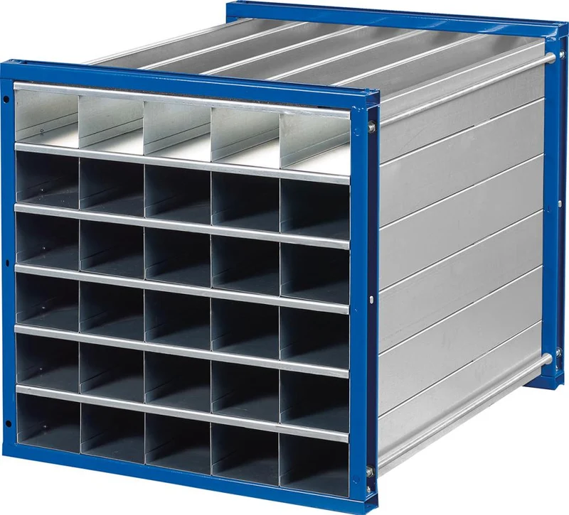 Rayonnage alvéolaire NEUTRE, RWR-30/1 1000x1000x1000 30 compartiments RAL 5010