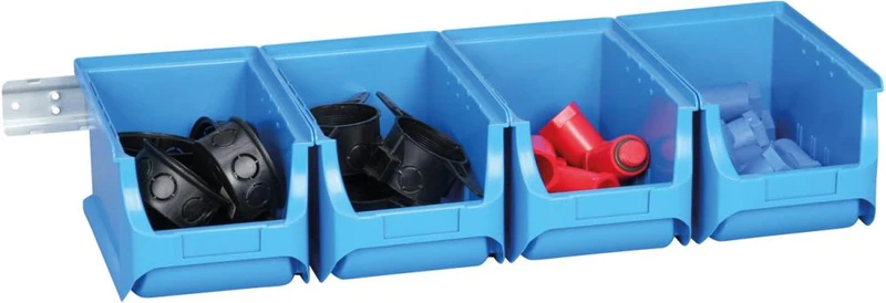 Ensemble de bacs de rangement PRECITOOL, bleu 600x240x125 mm allit