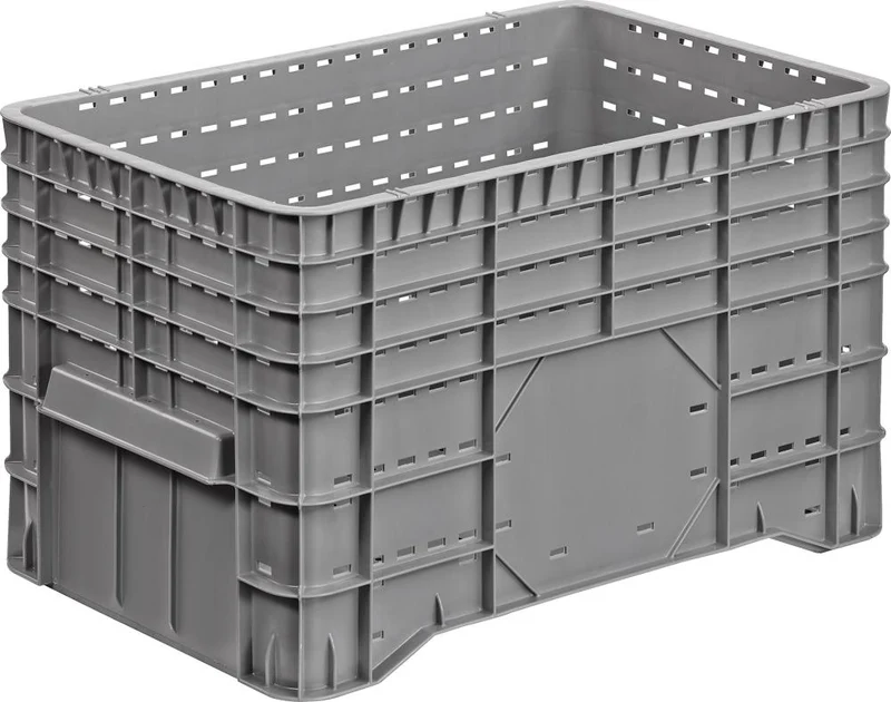 Grand conteneur NEUTRE, PE, 4 pieds 1020x640x580mm, vert