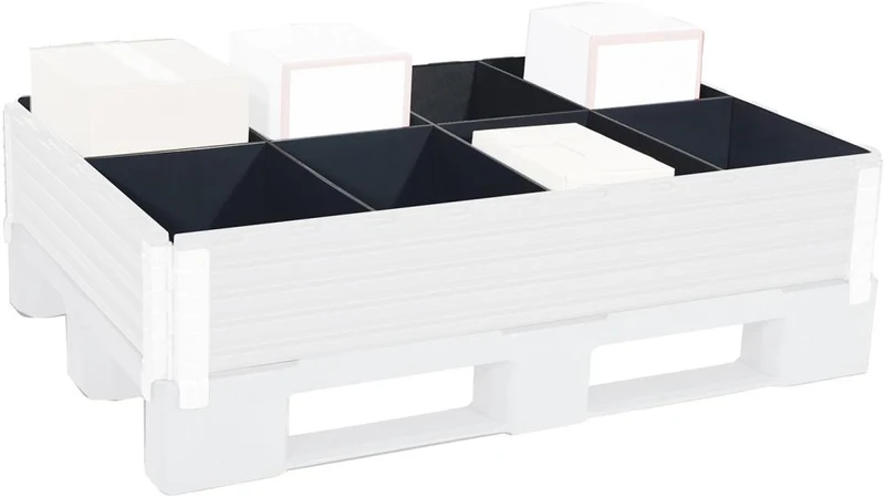 Kit de séparation de palettes KIGA, pour L800xP1200 mm 1 séparateur longitudinal, 3 séparateurs transversaux