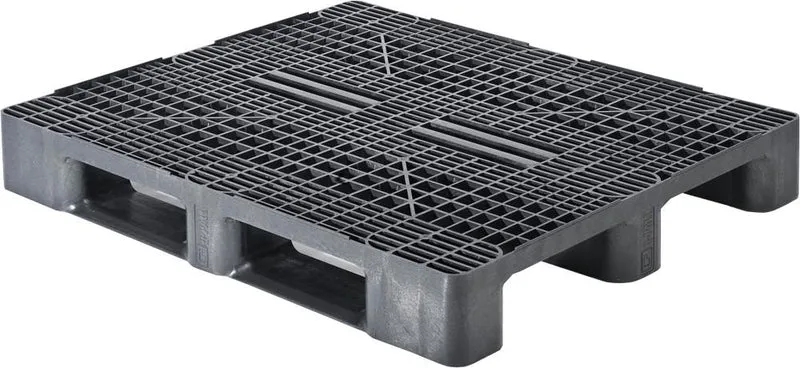Palette en plastique NEUTRE, palette en plastique, ajourée 1200x1000x160mm, 1500kg UE 5 pièces