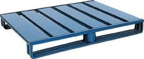 Palette plate en acier NEUTRE, L1000xP800xH125 mm RAL 5010 Capacité de charge 2000kg