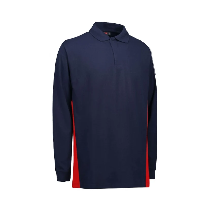 Two Tone Longsleeves Polo