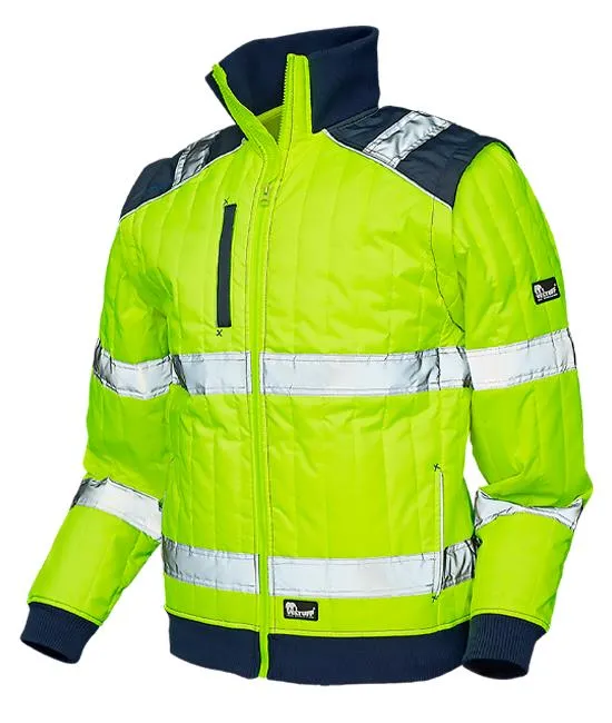 Quilted Hi-Vis Work Jacket