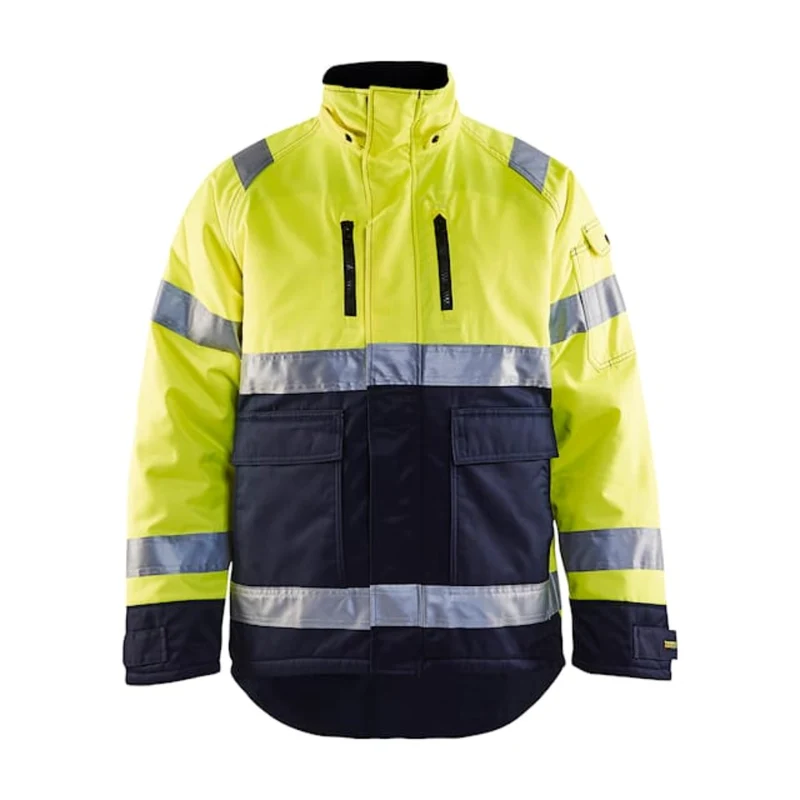 Hi-Vis Winter Jacket with Teddy Fleece Lining