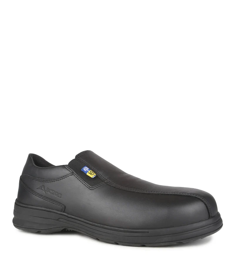 Swing, Noir | Souliers de travail SD en cuir sans lacets