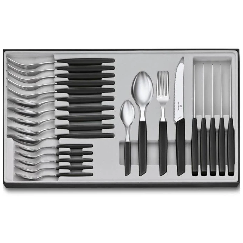 Ménagère Swiss Modern 24 pièces Noir - VICTORINOX