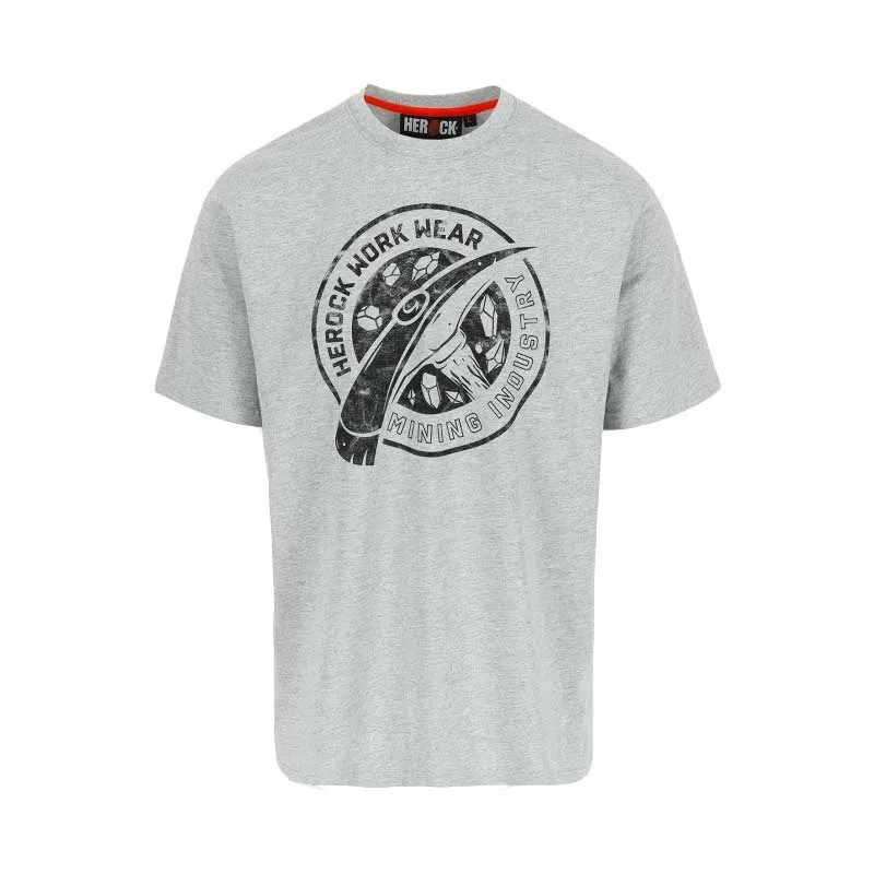 Tee-Shirt de Travail Worker Gris Chiné - HEROCK