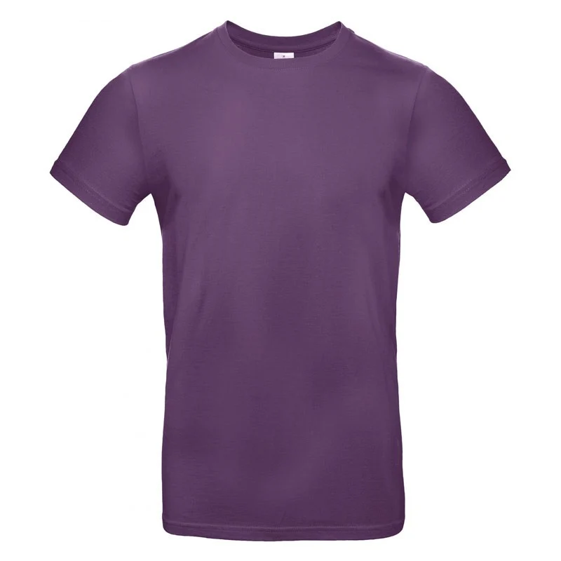 Tee Shirt de Travail Bio Col Rond Homme Violet - B&C COLLECTION