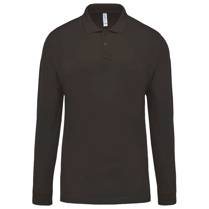 Polo de Travail Manches Longues Homme Anthracite - KARIBAN