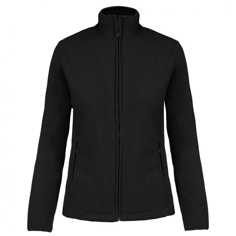 Veste de Travail Femme Micropolaire Zippée Noir - KARIBAN