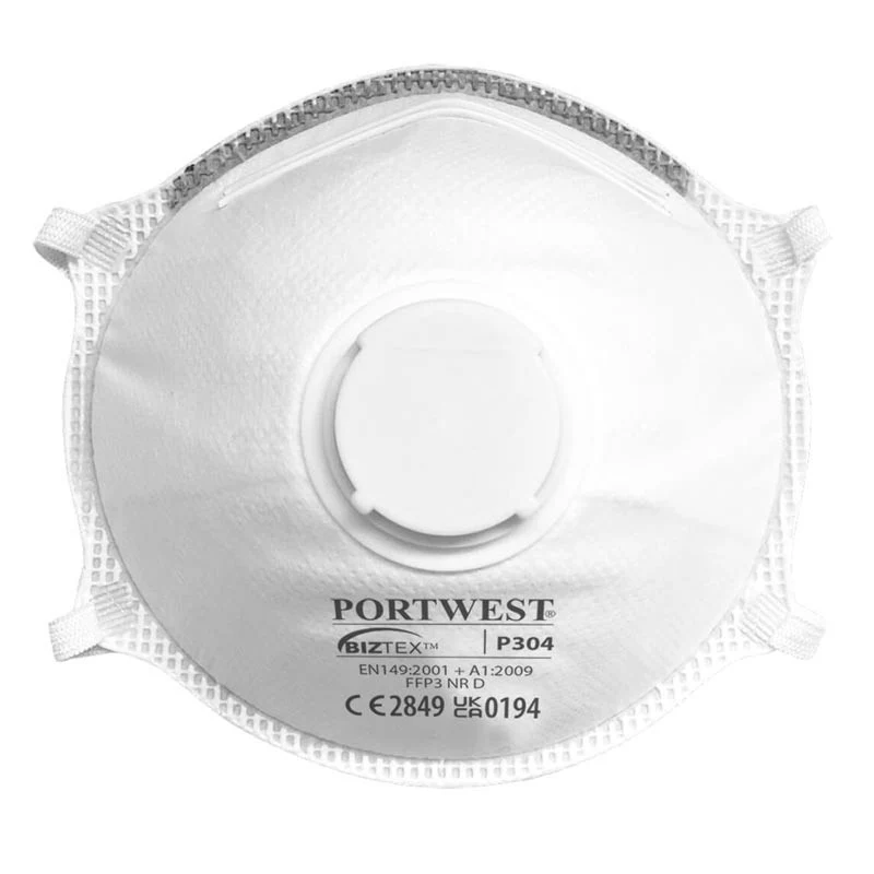 Masque Pliable FFP3 avec Valve (10 Unités) - PORTWEST