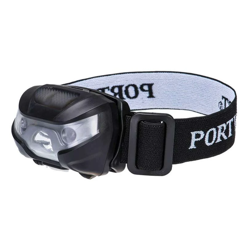 Lampe Frontale Rechargeable USB Noir - PORTWEST