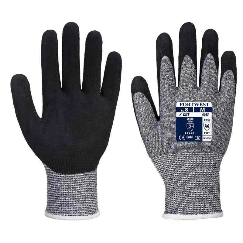 Gant Gris Anti-Coupure Enduit Mousse - PORTWEST
