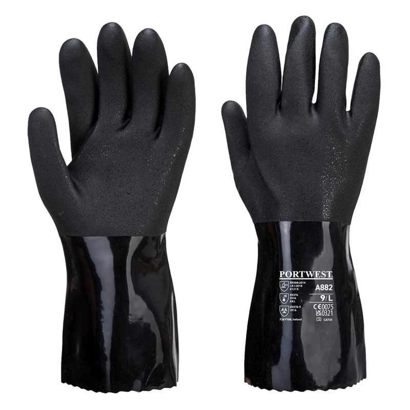 Gant Chimie PVC ESC Noir - PORTWEST